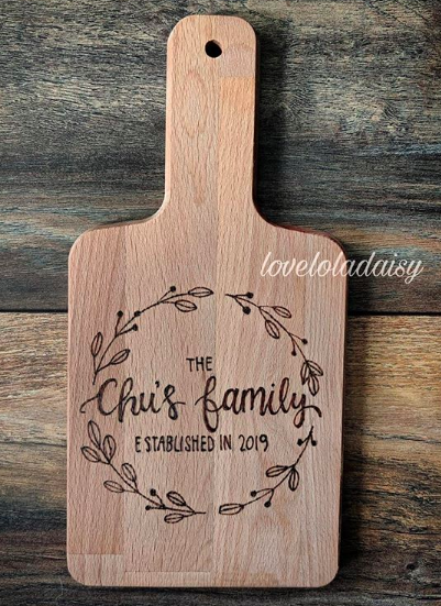 Easy Personalized Wood Burned Cutting Board for Thanksgiving