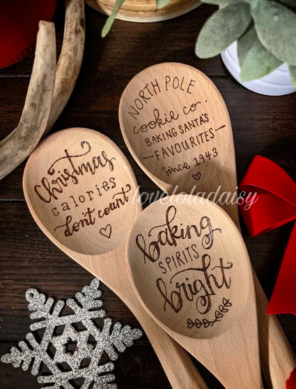 Before Christmas Wooden Spoons For Cooking Funny Burned Spoons